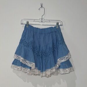 Loveshackfancy mini skirt xs